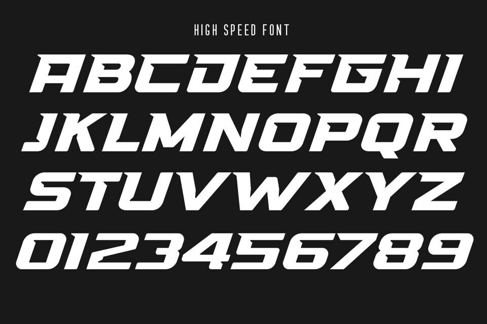 High Speed Font