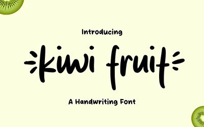 Kiwi Fruit Font