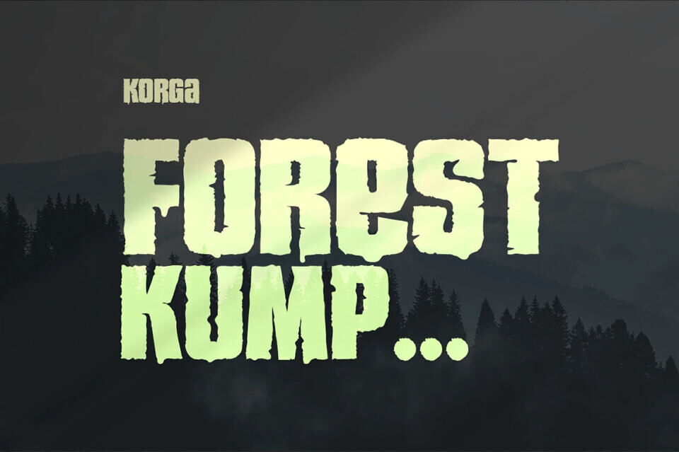 Korga Rough Font