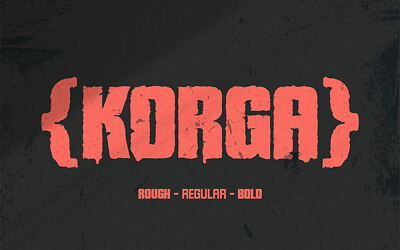 Korga Rough Font