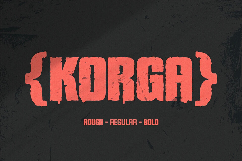 Korga Rough Font