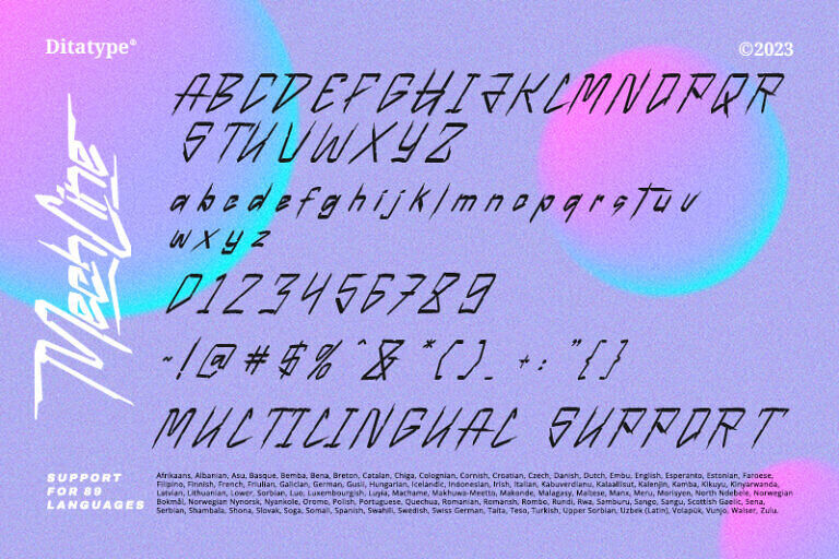 Mechline Font