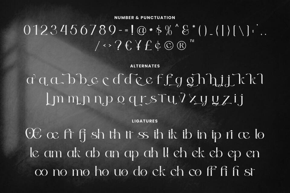 Odena Glamour Font