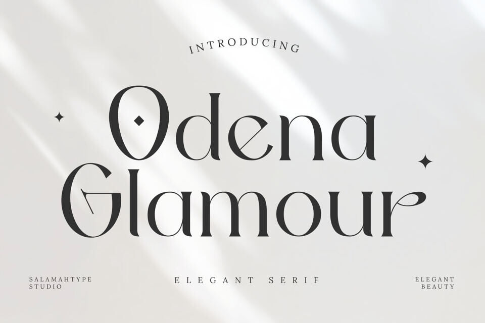 Odena Glamour Font