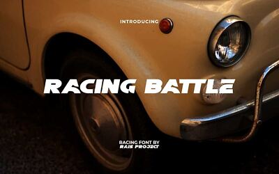 Racing Battle Font
