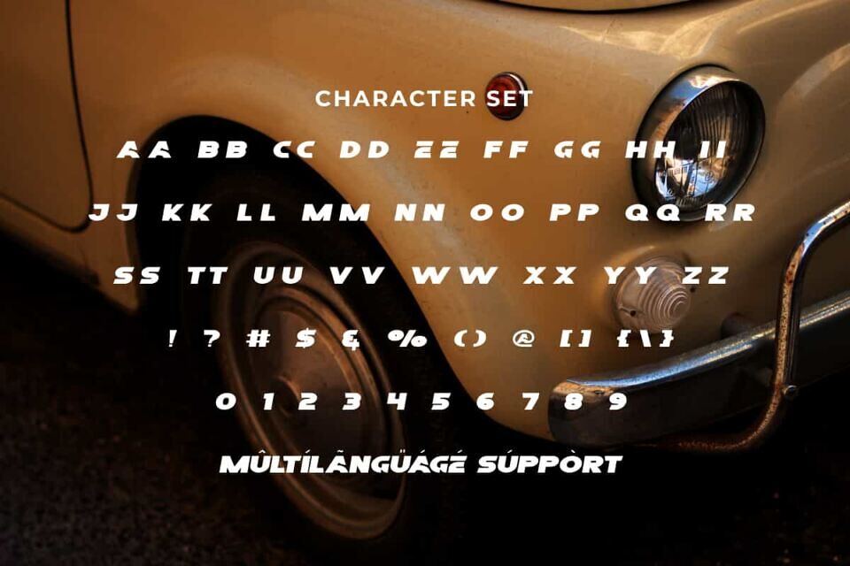 Racing Battle Font