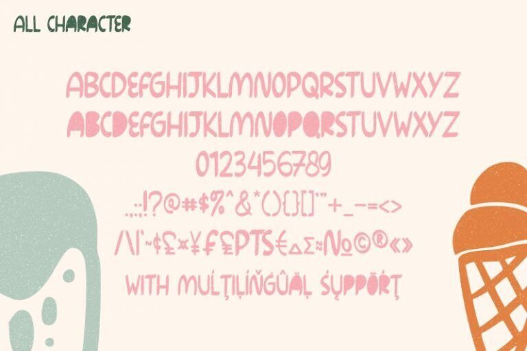 Rainbow Pancake Font