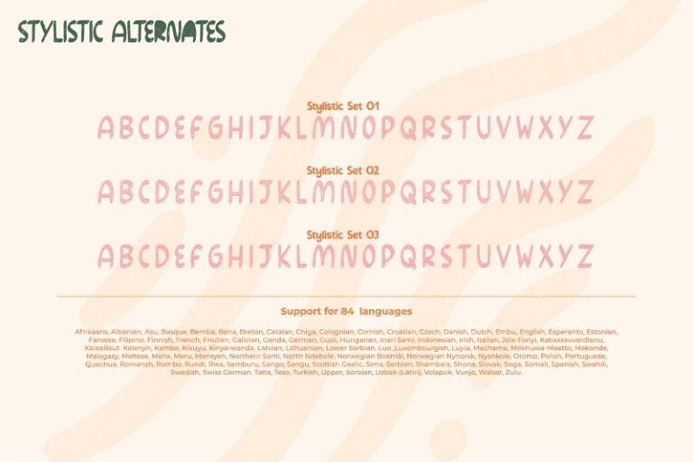 Rainbow Pancake Font