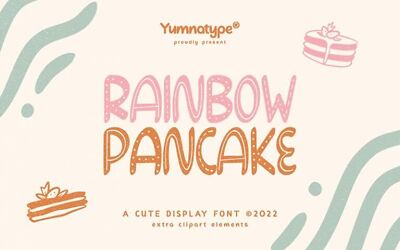 Rainbow Pancake Font