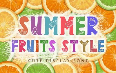 Summer Fruits Style Font