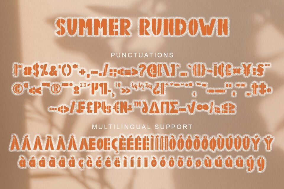 Summer Rundown Font