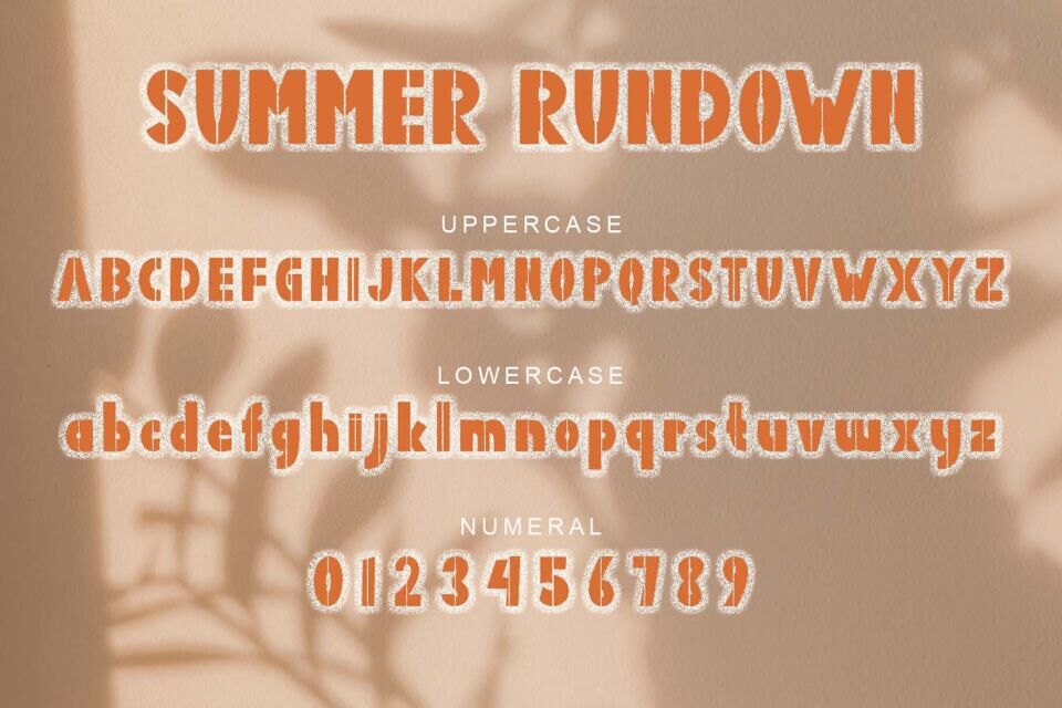 Summer Rundown Font