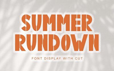 Summer Rundown Font