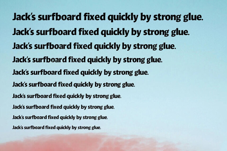 Sunset Heavy Font