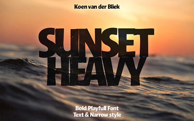 Sunset Heavy Font