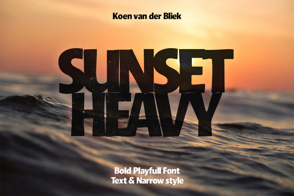 Sunset Heavy Font