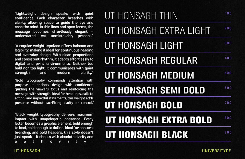 UT Honsagh Font