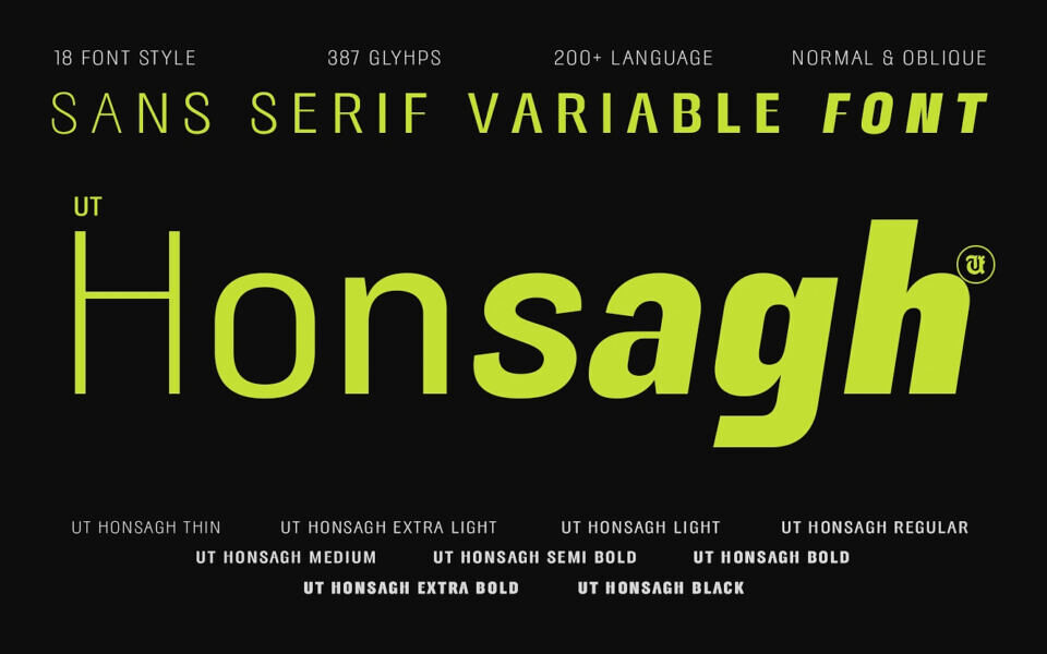 UT Honsagh Font