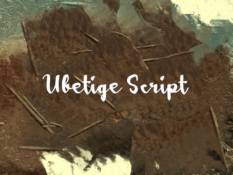 Ubetige Script Font