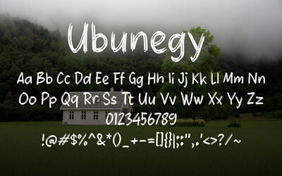 Ubunegy Font