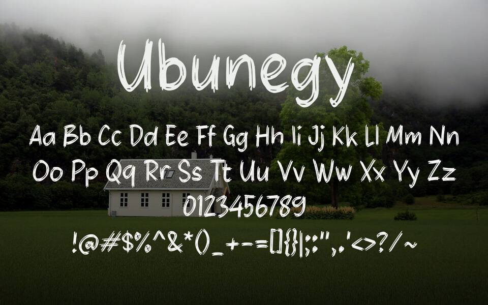 Ubunegy Font