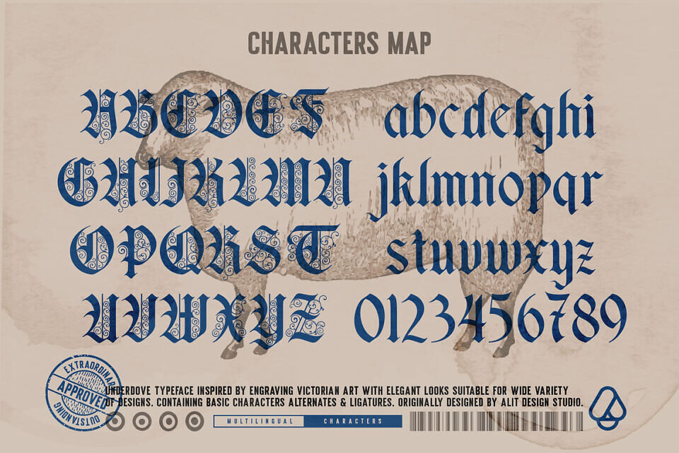Underdove Font