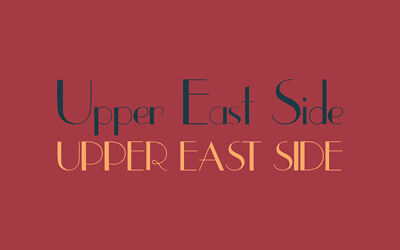 Upper East Side Font
