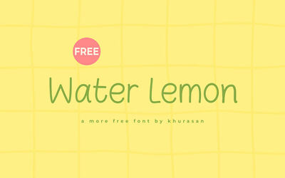Water Lemon Font