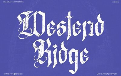 Westend Ridge Font
