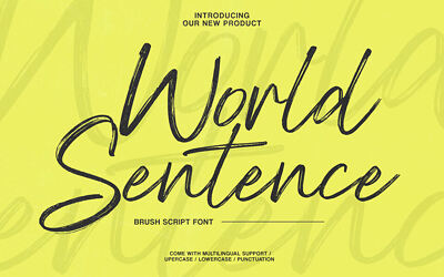 World Sentence Font