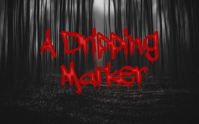 A Dripping Marker Font