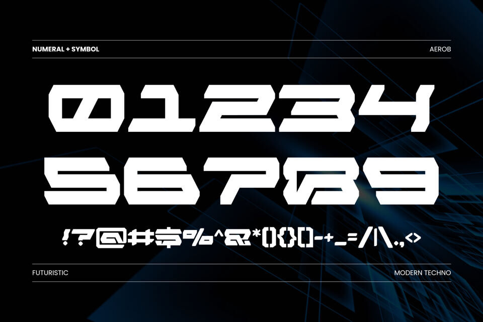 Aerob Modern Font