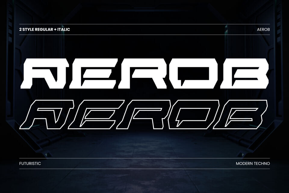 Aerob Modern Font
