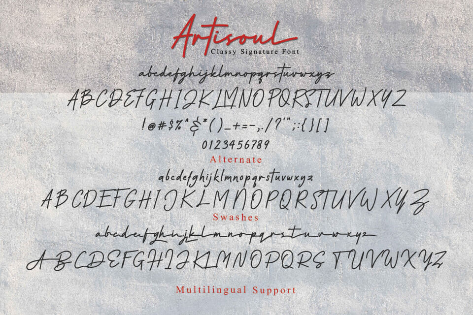 Artisoul Signature Font