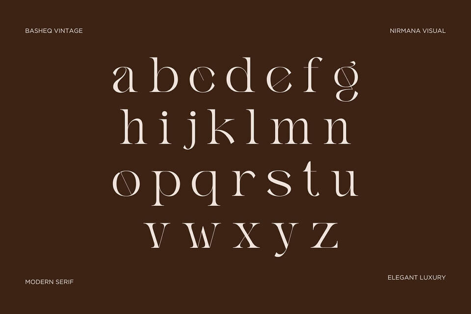 Basheq Vintage Font