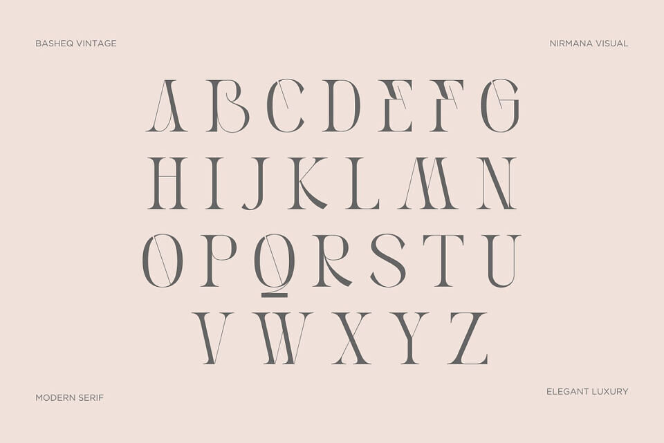 Basheq Vintage Font