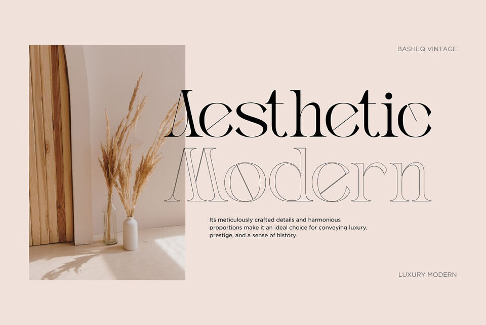Basheq Vintage Font