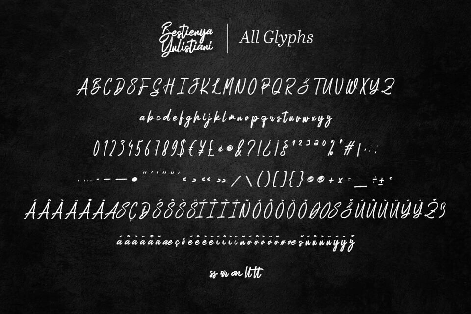 Bestienya Yulistiani Font