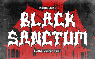 Black Sanctum Font