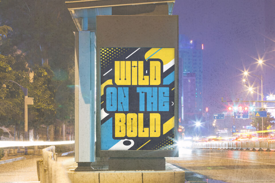 Bold Block Font