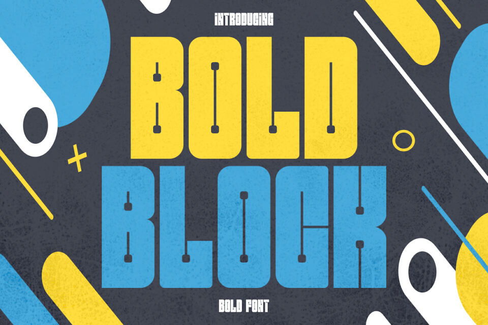 Bold Block Font
