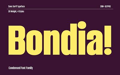 Bondia Font