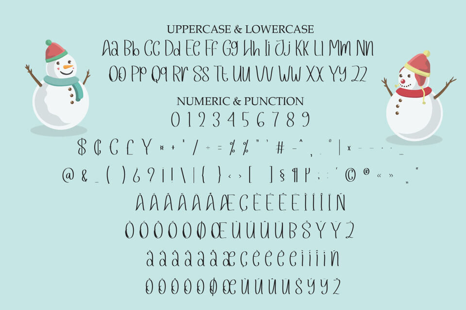 Candy Snowman Font