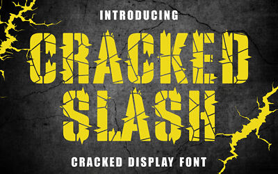 Cracked Slash Font