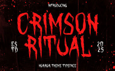 Crimson Ritual Font