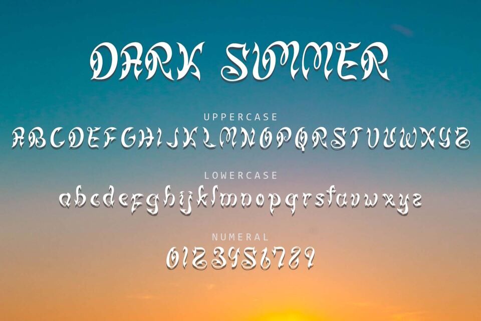 Dark Summer Font