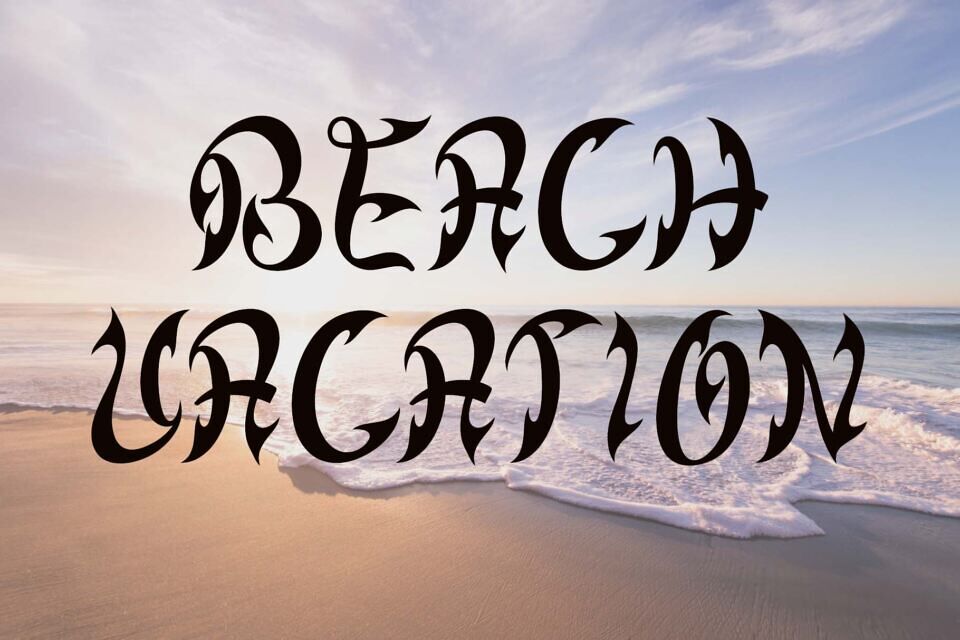 Dark Summer Font