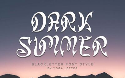 Dark Summer Font