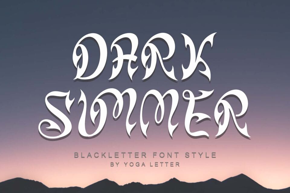 Dark Summer Font