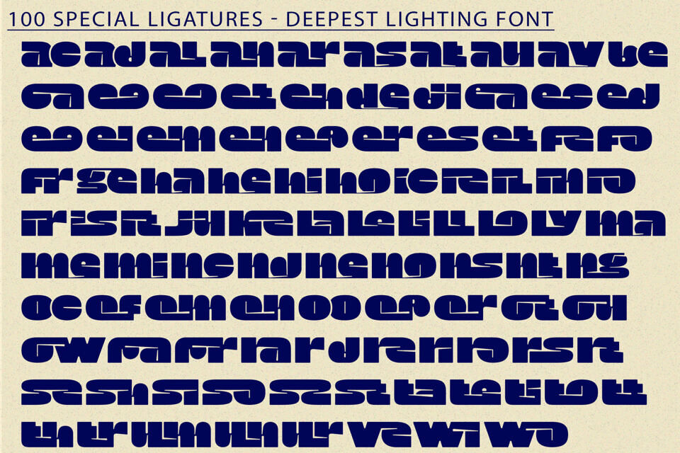 Deepest Lighting Font
